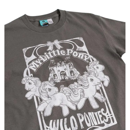 Charcoal - Side - My Little Pony Unisex Adult Wild Ponies T-Shirt