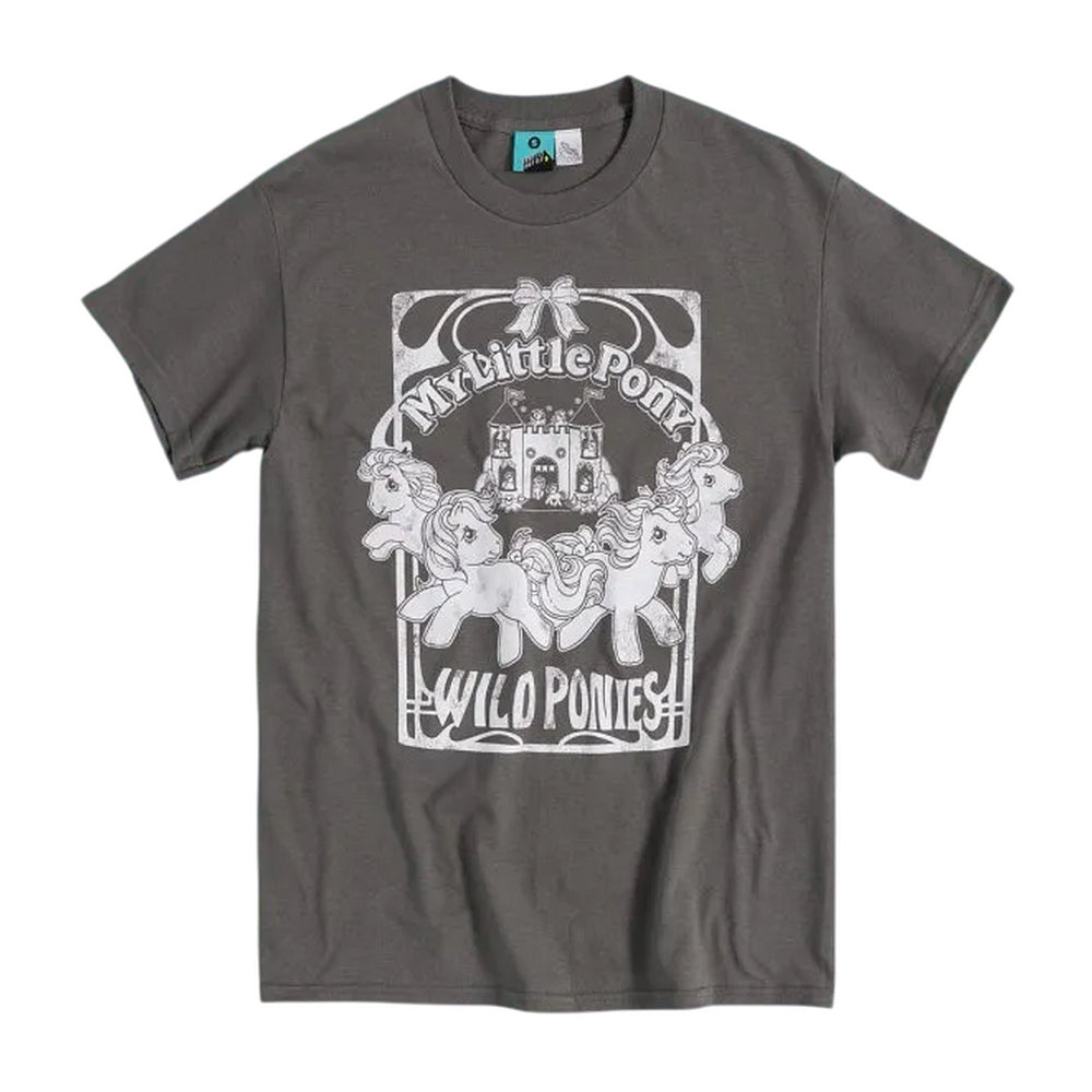 Charcoal - Front - My Little Pony Unisex Adult Wild Ponies T-Shirt