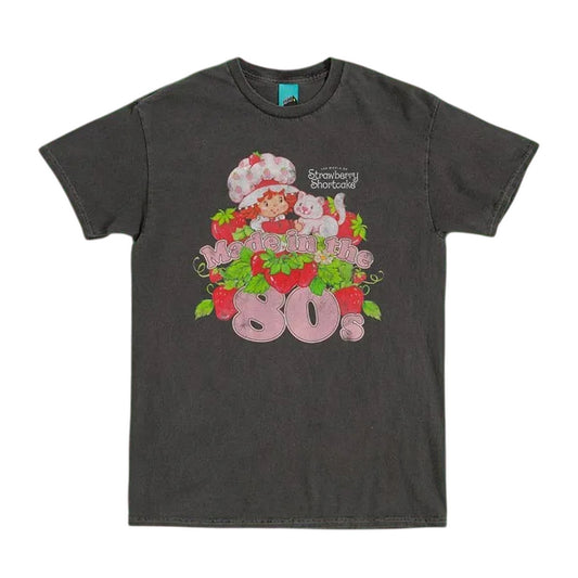 Black - Front - Strawberry Shortcake Unisex Adult Made In The 80s T-Shirt