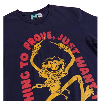Navy - Side - The Muppets Unisex Adult Just Want To Groove Animal T-Shirt