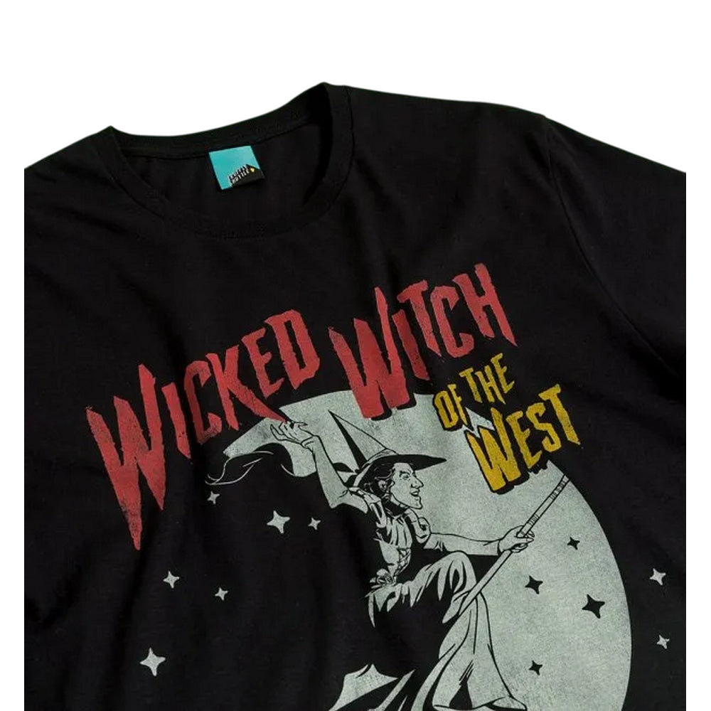 Black-Charcoal - Side - The Wizard Of Oz Unisex Adult Wicked Witch Of The West T-Shirt