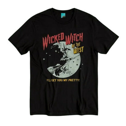 Black-Charcoal - Front - The Wizard Of Oz Unisex Adult Wicked Witch Of The West T-Shirt