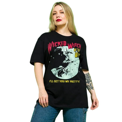Black-Charcoal - Lifestyle - The Wizard Of Oz Unisex Adult Wicked Witch Of The West T-Shirt