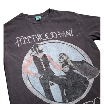Charcoal - Side - Fleetwood Mac Unisex Adult Rumours Vintage Wash T-Shirt