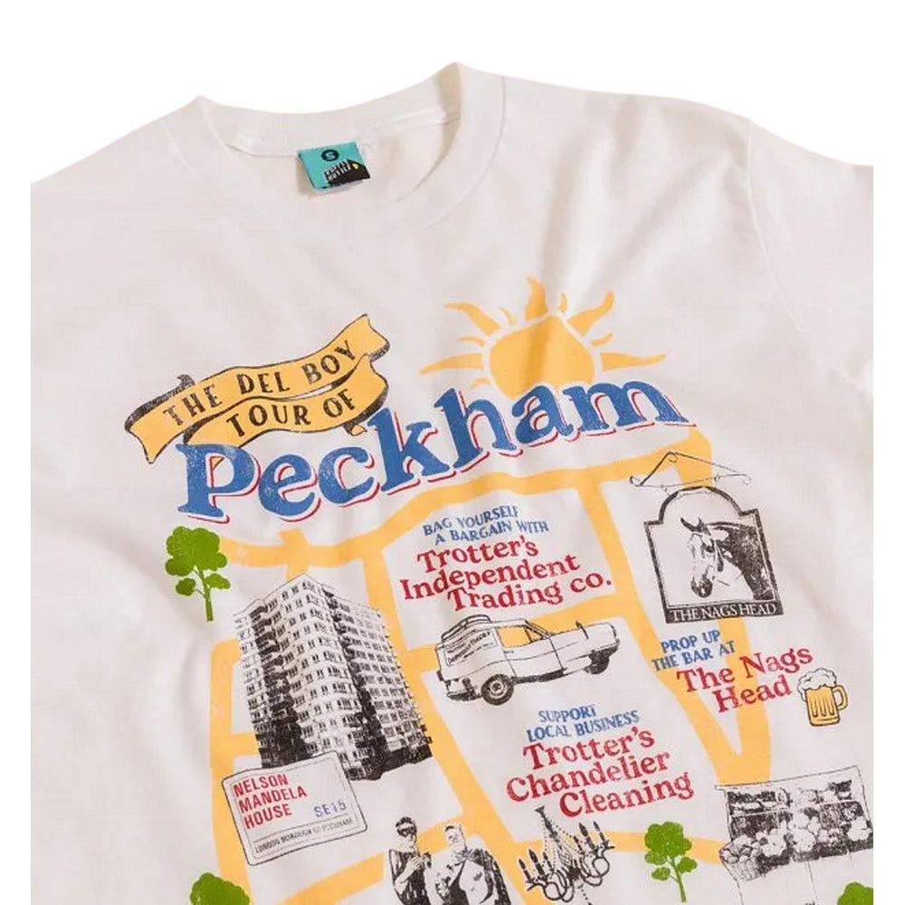 White - Side - Only Fools And Horses Unisex Adult Inspired Tour Of Peckham T-Shirt