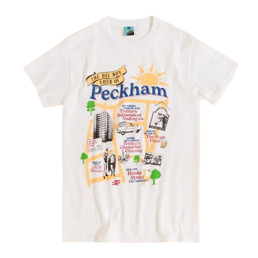White - Front - Only Fools And Horses Unisex Adult Inspired Tour Of Peckham T-Shirt