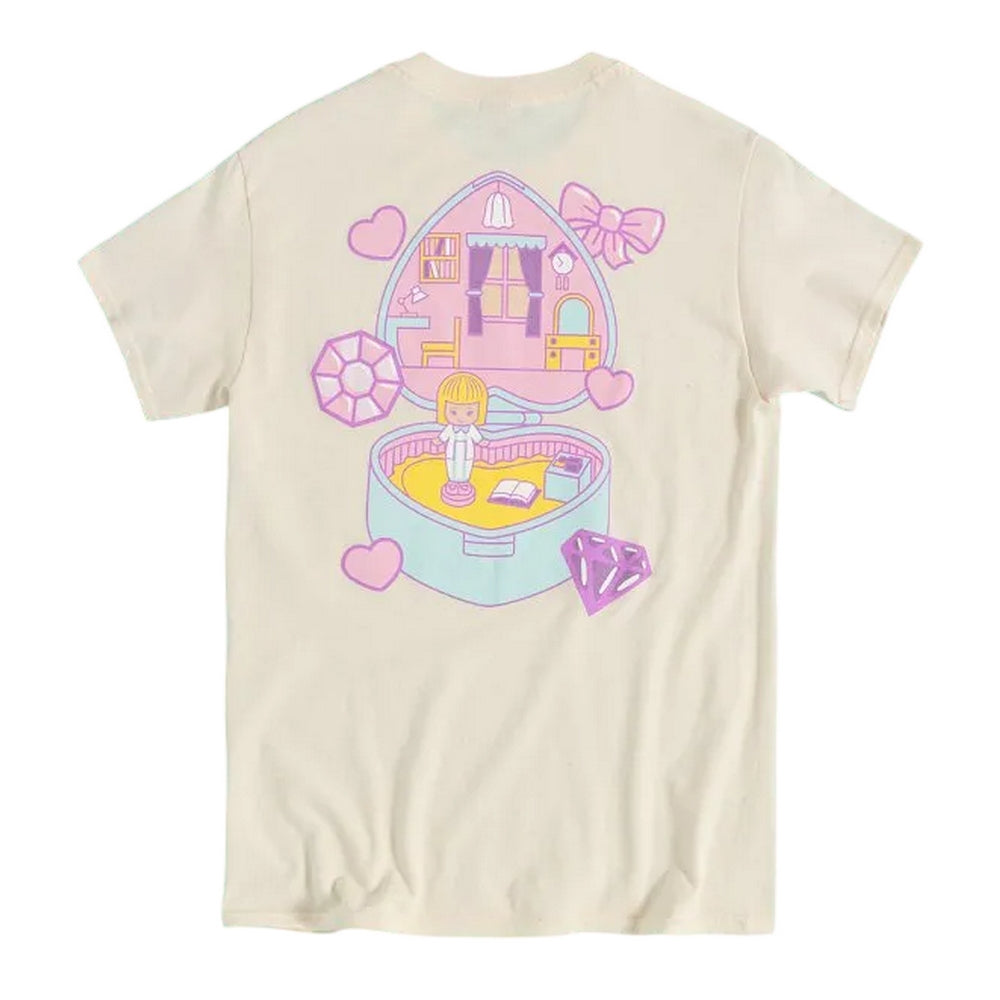 White-Off White - Back - Polly Pocket Unisex Adult Open House Back Print T-Shirt