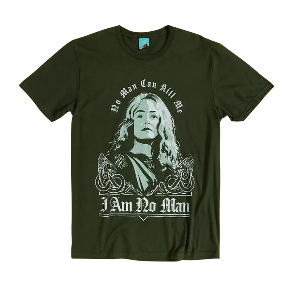 Forest Green - Front - The Lord Of The Rings Unisex Adult I Am No Man T-Shirt