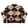Beige-Brown - Back - Wallace and Gromit Unisex Adult Cardigan
