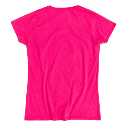 Pink - Back - Rainbow Brite Womens-Ladies Dance Fitted T-Shirt