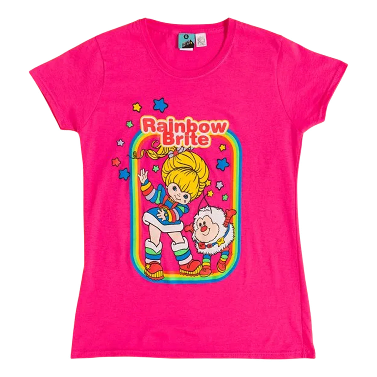 Pink - Front - Rainbow Brite Womens-Ladies Dance Fitted T-Shirt