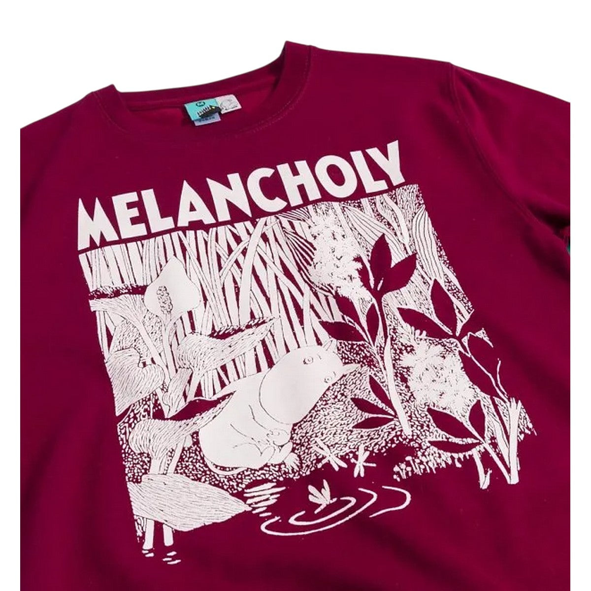 Red - Side - Moomin Unisex Adult Melancholy Sweatshirt