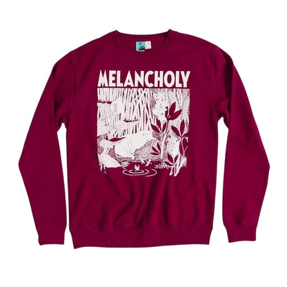 Red - Front - Moomin Unisex Adult Melancholy Sweatshirt