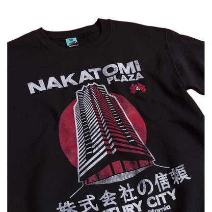 Black - Side - Die Hard Unisex Adult Inspired Nakatomi Plaza Sweatshirt
