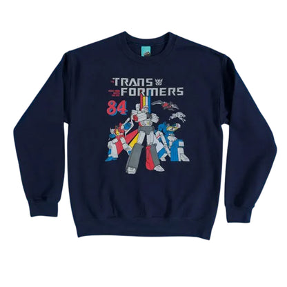 Blue - Front - Transformers Unisex Adult Decepticons 84 Sweatshirt