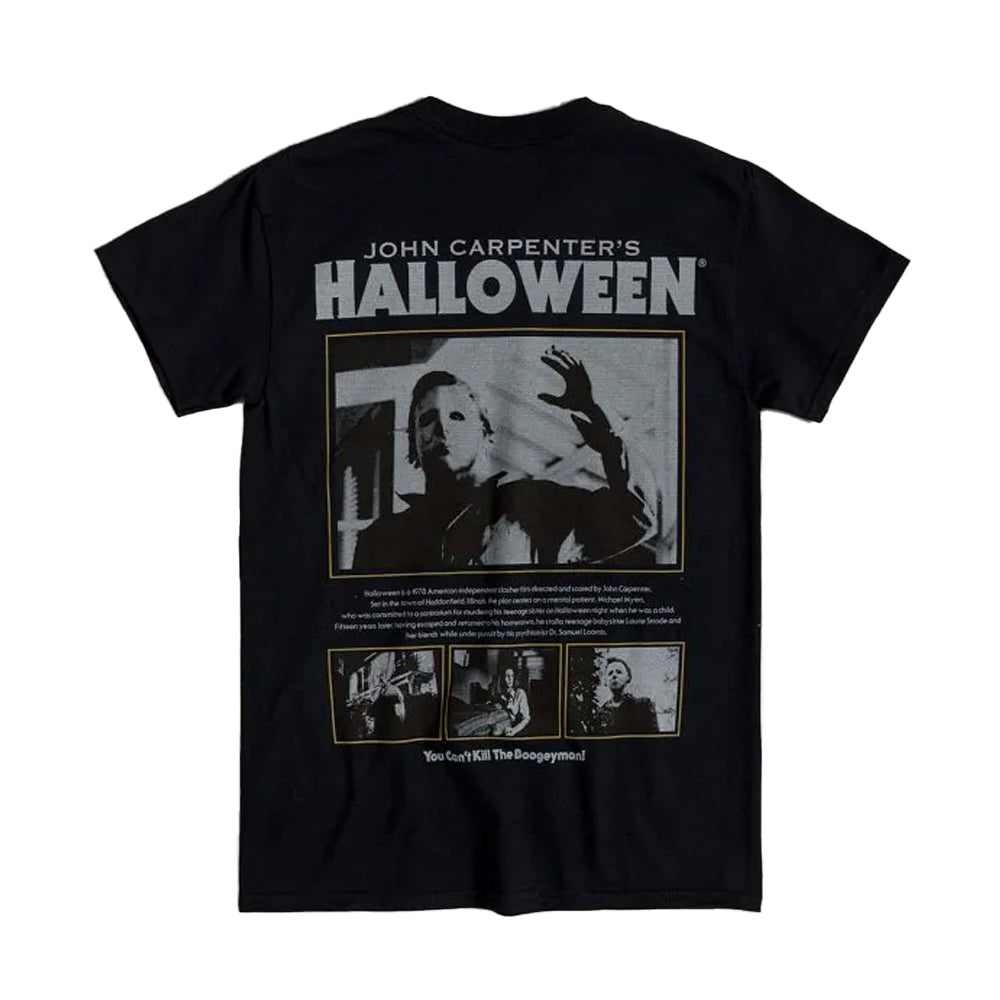 Black-Charcoal - Back - Halloween Unisex Adult Movie Screenshot Back Print T-Shirt
