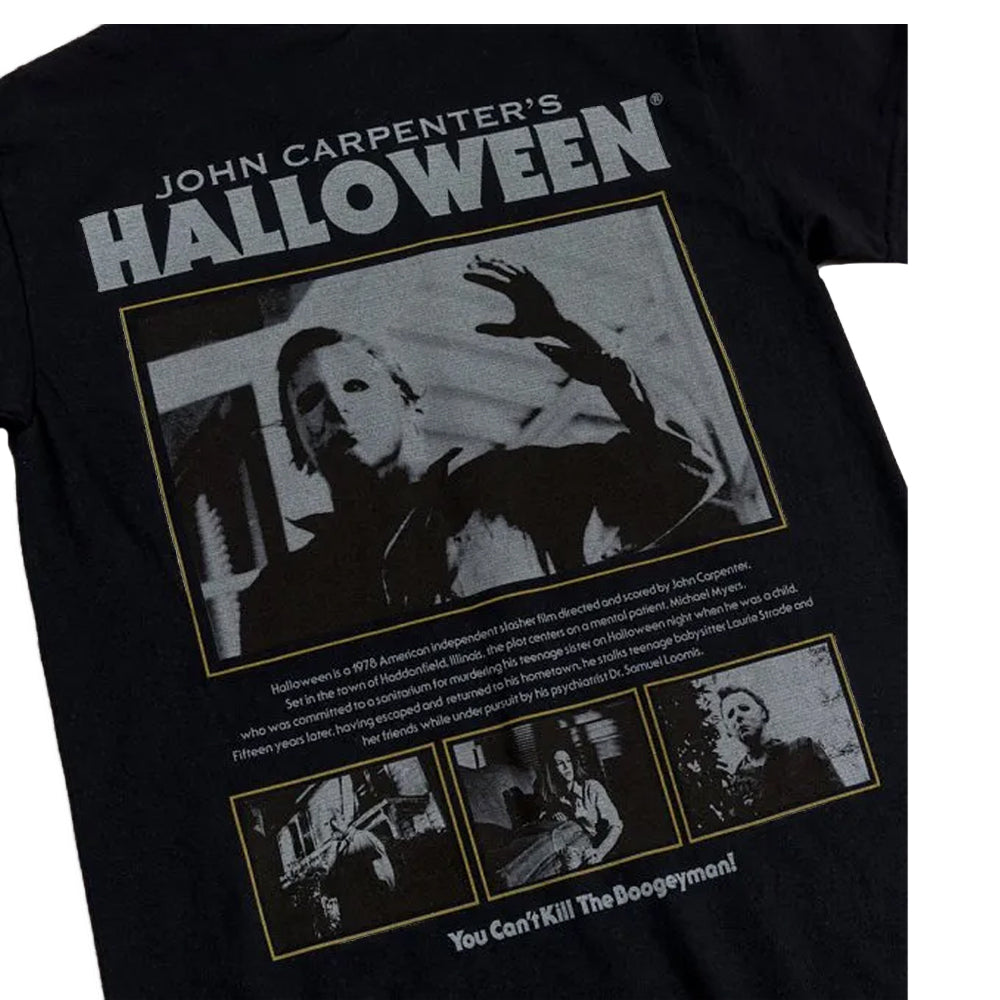 Black-Charcoal - Lifestyle - Halloween Unisex Adult Movie Screenshot Back Print T-Shirt