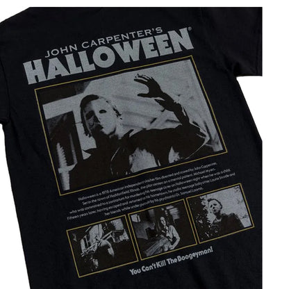 Black-Charcoal - Lifestyle - Halloween Unisex Adult Movie Screenshot Back Print T-Shirt