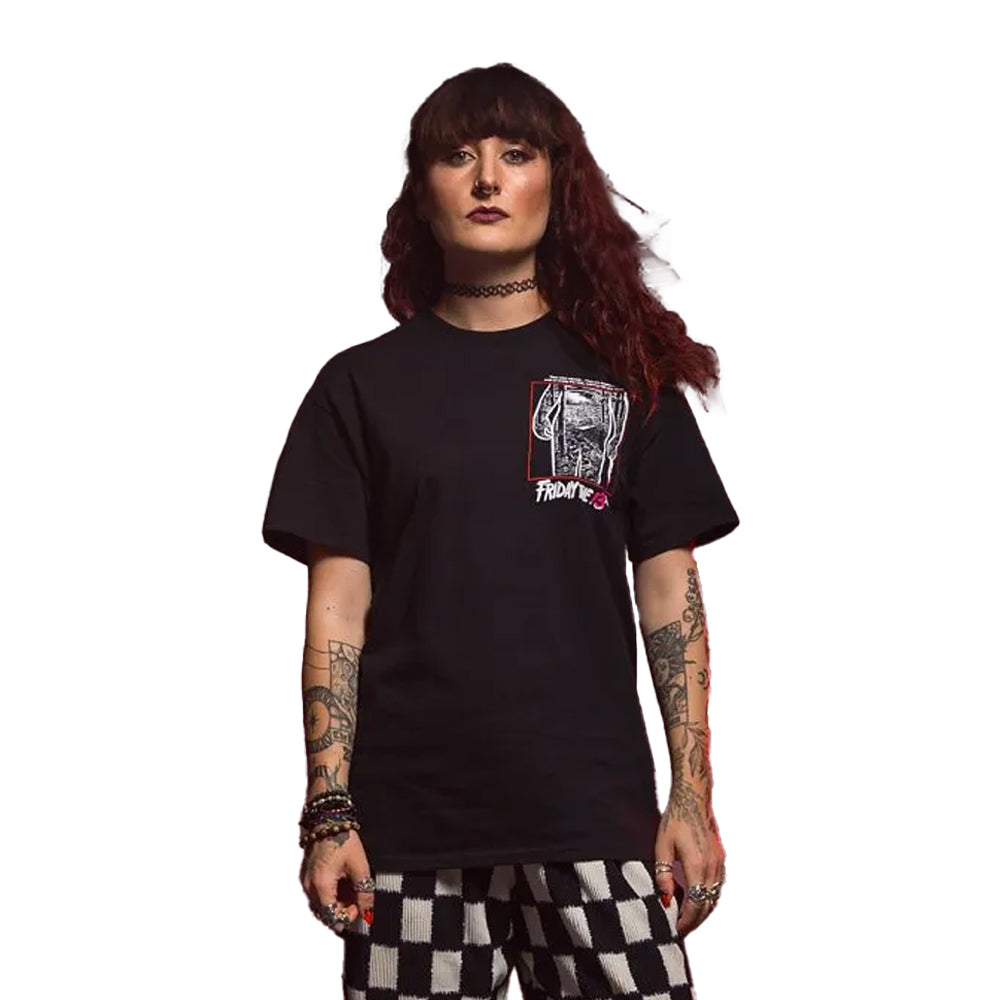 Black - Lifestyle - Friday The 13th Unisex Adult Movie Poster Back Print T-Shirt