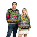 Black - Lifestyle - Teenage Mutant Ninja Turtles Unisex Adult Have A Bodacious Christmas Knitted Jumper