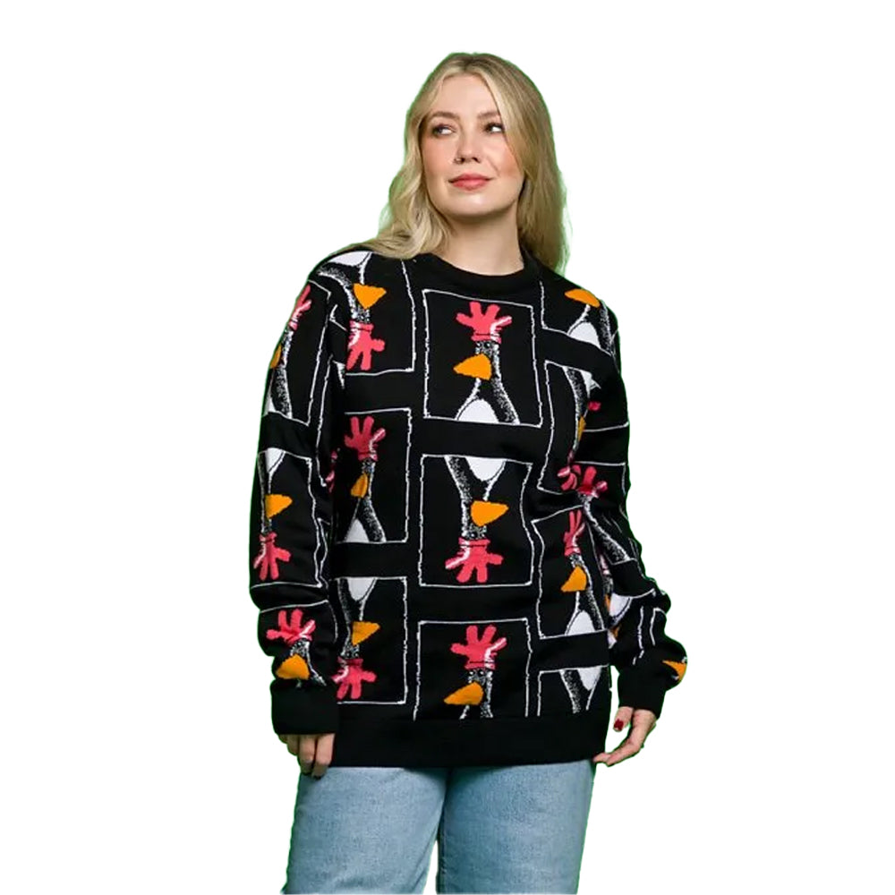 Black - Lifestyle - Wallace and Gromit Unisex Adult Knitted Jumper