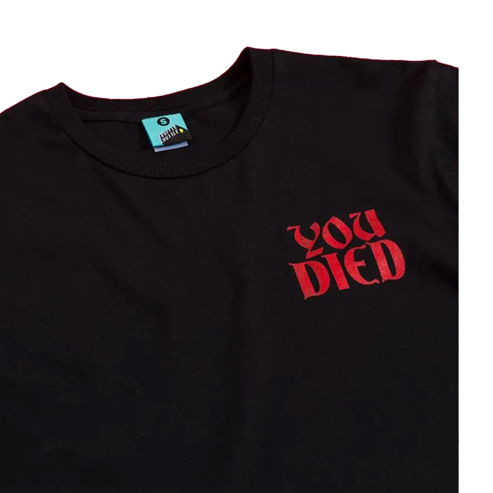 Black-Charcoal - Side - Bloodbourne Unisex Adult Fear The Old Blood T-Shirt