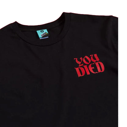 Black-Charcoal - Side - Bloodbourne Unisex Adult Fear The Old Blood T-Shirt