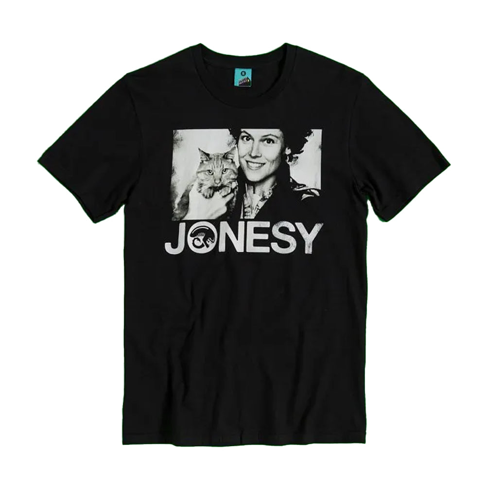 Black-Charcoal - Front - Alien Unisex Adult Jonesy T-Shirt