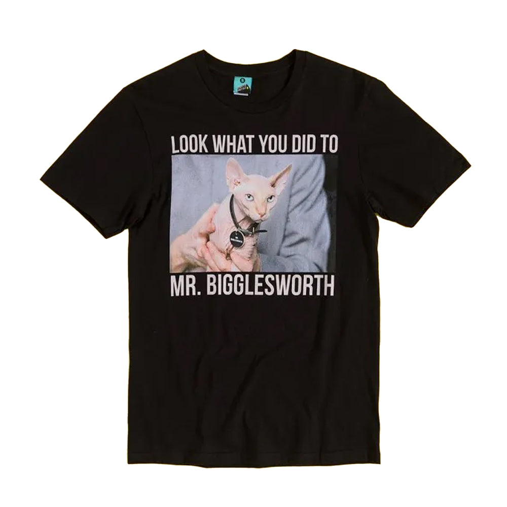 Black-Charcoal - Front - Austin Powers Unisex Adult Mr Bigglesworth T-Shirt