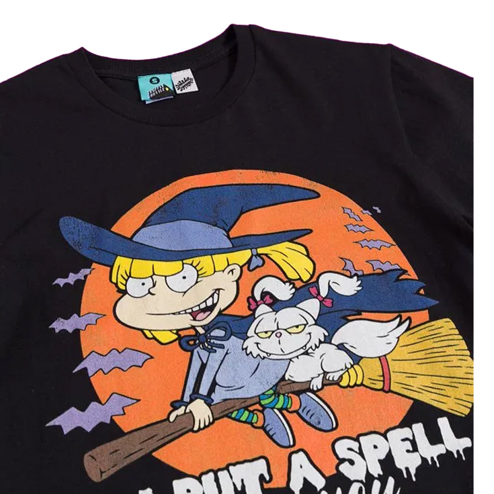 Black-Charcoal - Side - Rugrats Unisex Adult I Put A Spell On You T-Shirt
