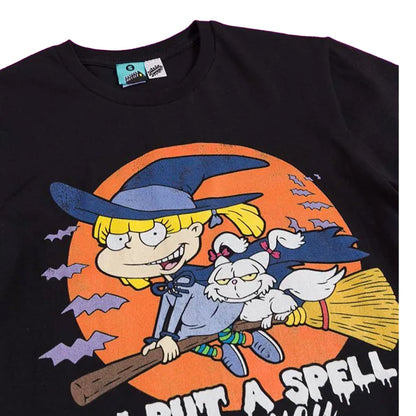 Black-Charcoal - Side - Rugrats Unisex Adult I Put A Spell On You T-Shirt