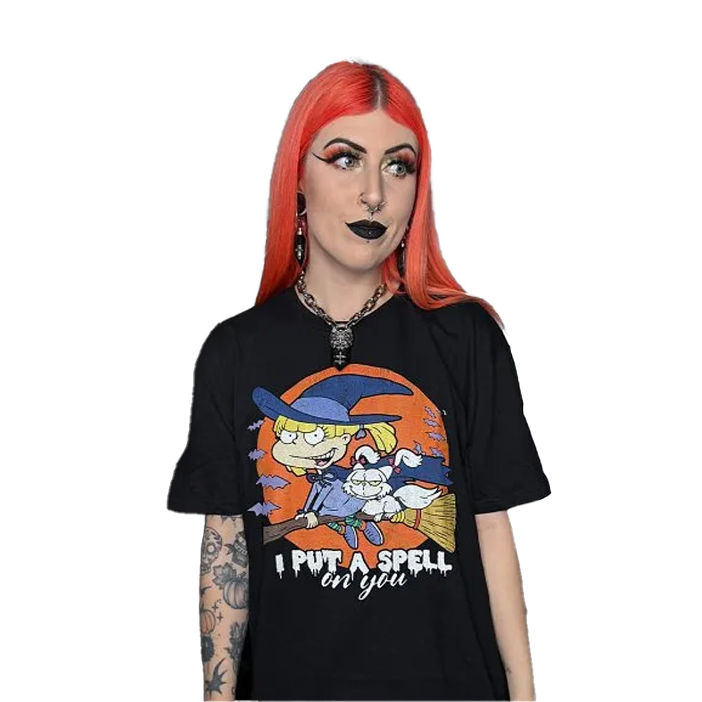 Black-Charcoal - Lifestyle - Rugrats Unisex Adult I Put A Spell On You T-Shirt