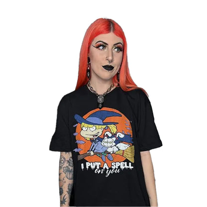 Black-Charcoal - Lifestyle - Rugrats Unisex Adult I Put A Spell On You T-Shirt