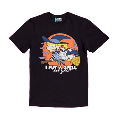 Black-Charcoal - Front - Rugrats Unisex Adult I Put A Spell On You T-Shirt