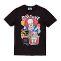 Black-Charcoal - Front - It Unisex Adult Pennywise Clown T-Shirt