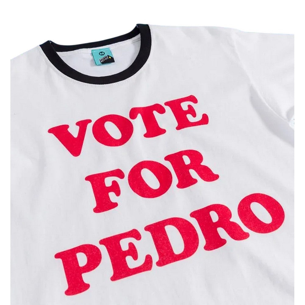 White-Black - Side - Napoleon Dynamite Unisex Adult Vote For Pedro T-Shirt