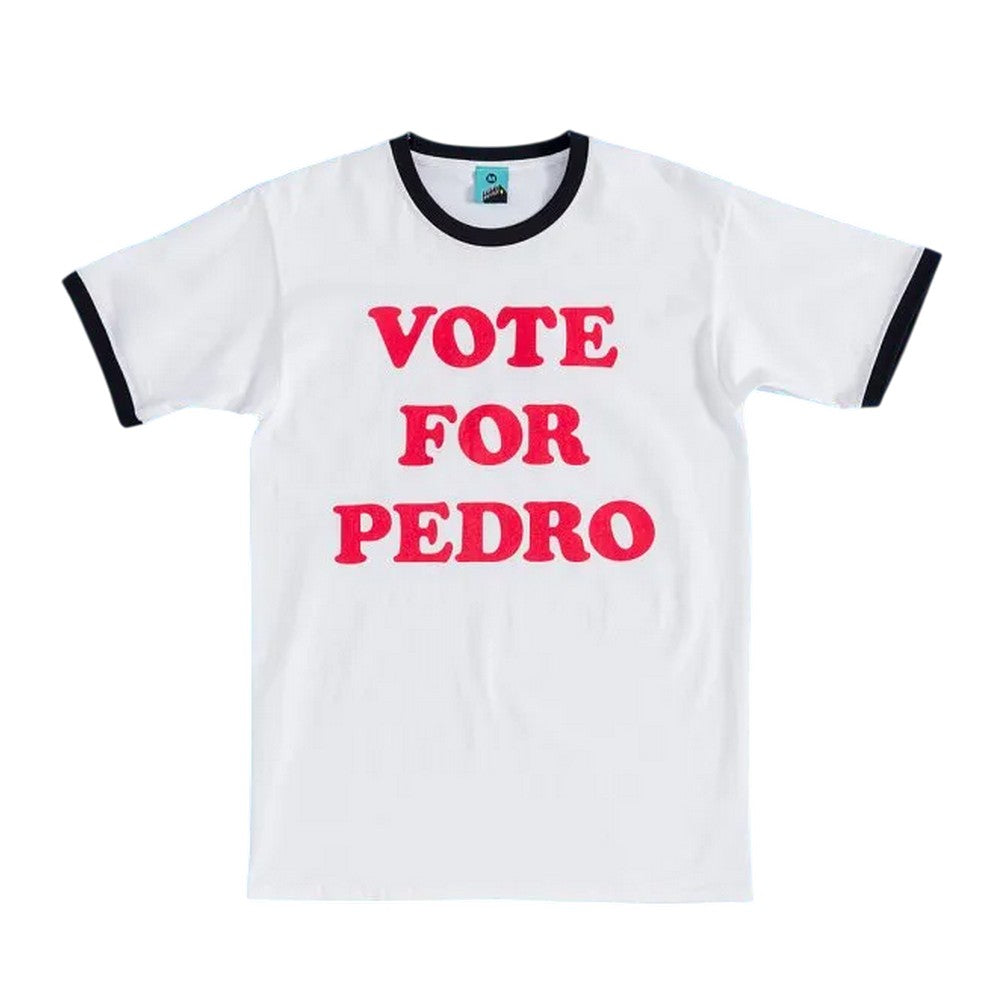 White-Black - Front - Napoleon Dynamite Unisex Adult Vote For Pedro T-Shirt