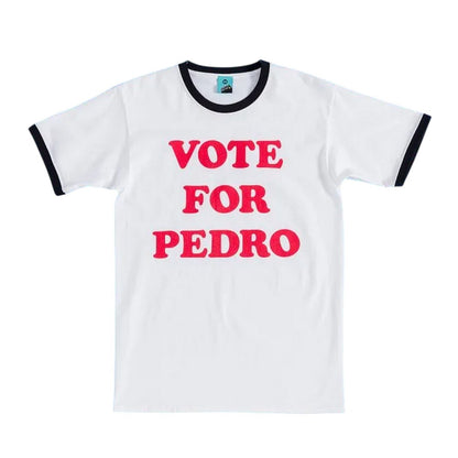 White-Black - Front - Napoleon Dynamite Unisex Adult Vote For Pedro T-Shirt