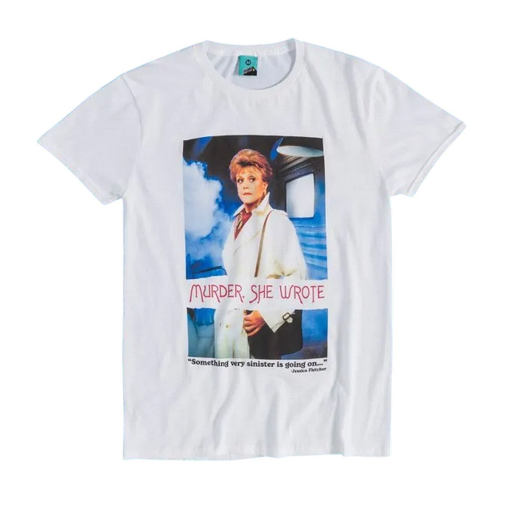 Off White - Front - Murder She Wrote Unisex Adult Something Sinister T-Shirt