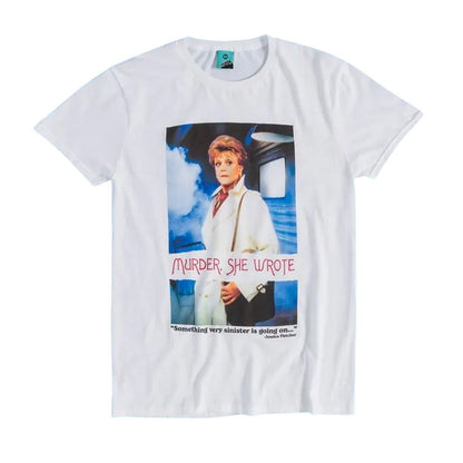 Off White - Front - Murder She Wrote Unisex Adult Something Sinister T-Shirt