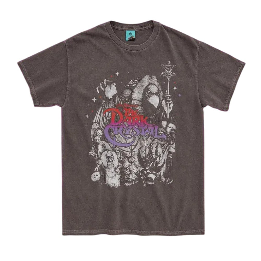 Black-Charcoal - Front - Dark Crystal Unisex Adult Eerie Skeksis Vintage Wash T-Shirt