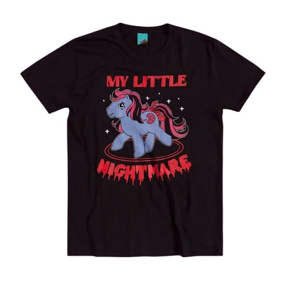 Black - Front - My Little Pony Unisex Adult Nightmare T-Shirt