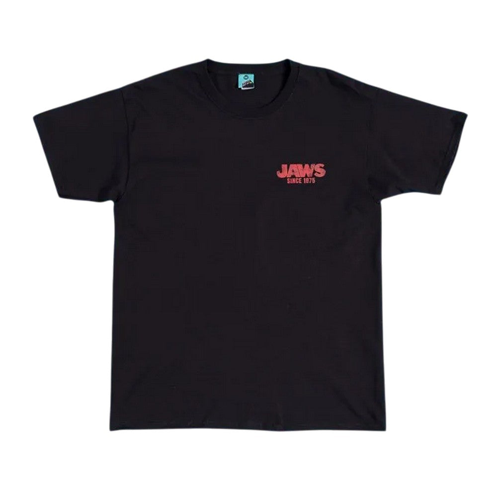 Black - Front - Jaws Unisex Adult Amity Island Welcomes You Back Print T-Shirt