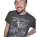 Charcoal - Lifestyle - Star Wars Unisex Adult Galaxy Grid Vintage Wash T-Shirt