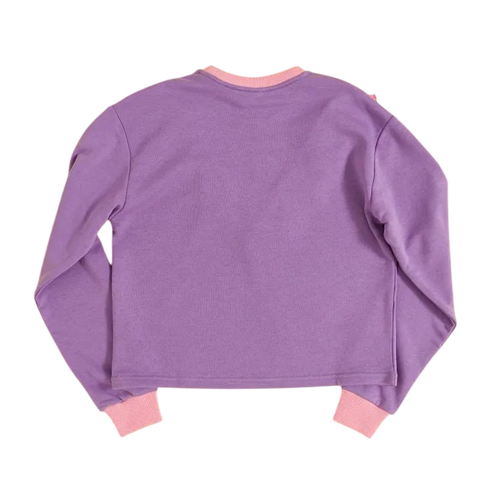 Lilac - Back - My Little Pony Unisex Adult Ruffled Cropped Sweatshirt