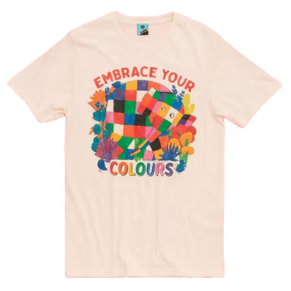 Natural - Front - Elmer Pride Unisex Adult Embrace Your Colours T-Shirt
