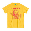 Yellow - Front - Childs Play Unisex Adult Chucky T-Shirt