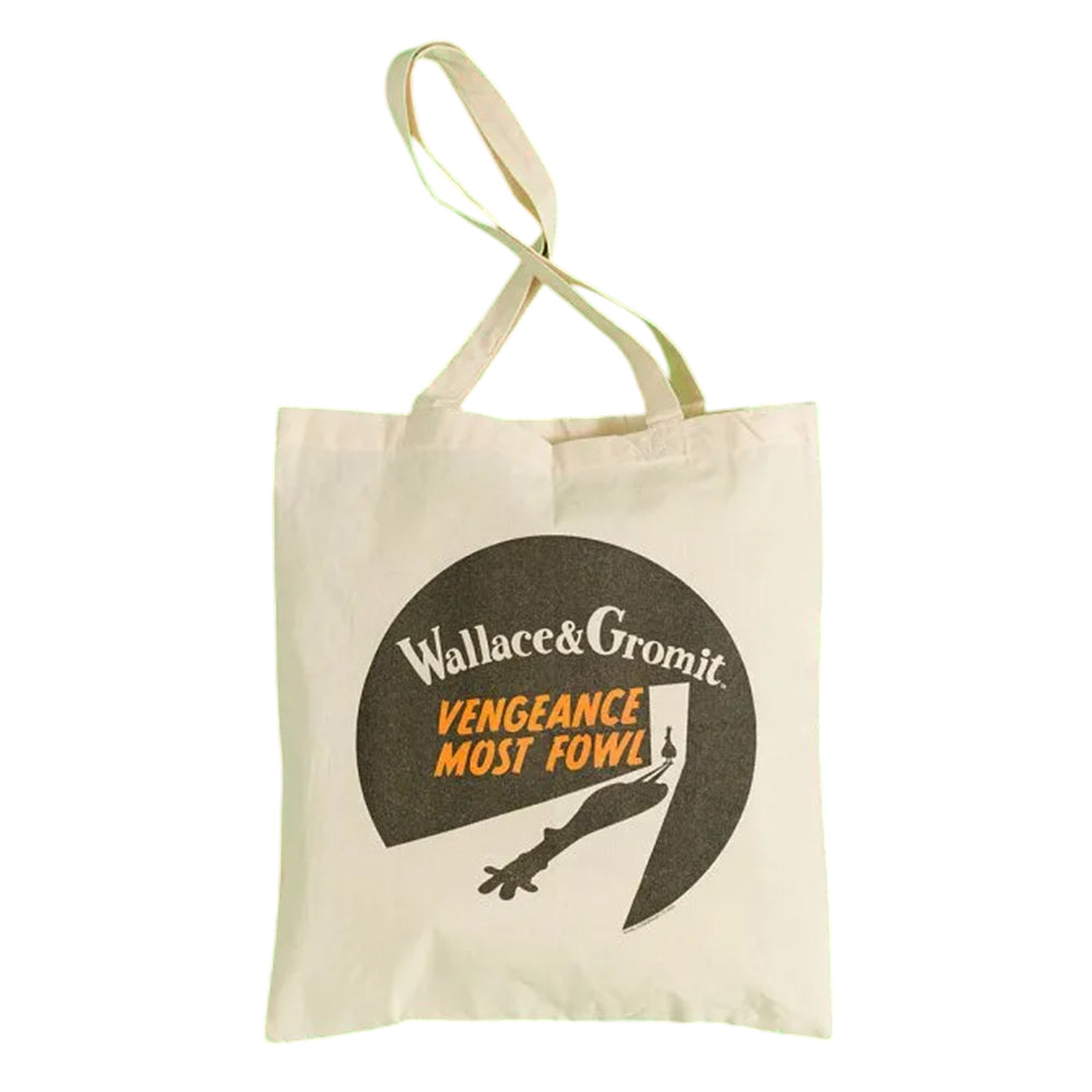 White-Off White - Front - Wallace & Gromit: Vengeance Most Fowl Logo Tote Bag