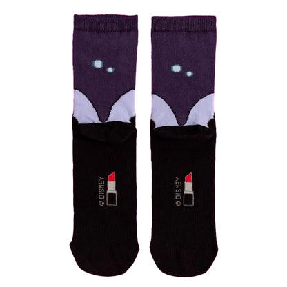 Black - Side - The Little Mermaid Unisex Adult Ursula Ankle Socks