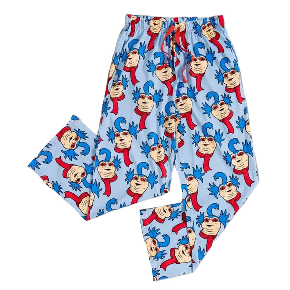 Blue - Front - Labyrinth Mens The Worm Lounge Pants